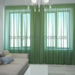 Тюль из шифона в цвете "болотный"