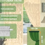 Тюль в коридор короткая