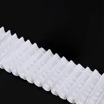 Белая тесьма для штор шириной 6 см