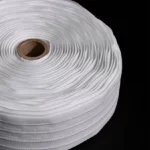 Тесьма для штор белого цвета, 6 см шириной