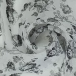 Тюль батист с цветочным узором