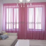 Тюль шифон однотонный фрезовый