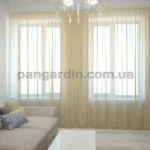 Тюль шифон однотонный пудровый