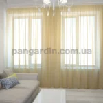 Шифоновая тюль шампань