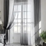 Тюль с переходом цвета фото черных и белых оттенках