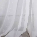 Тюль лен Белый