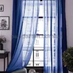 Шифон для штор в различных цветах, создающий элегантный интерьер.