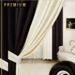 Комплект шторы и тюль в современном дизайне