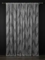 Тюль для спальни и в зал "Mistelle" Серый