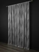 Тюль для спальни и в зал "Mistelle" Серый — изображение 3