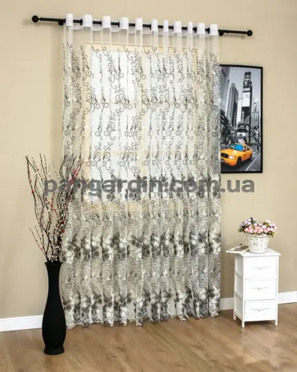 Тюль распродажа остатков - отрез 3,50 метра