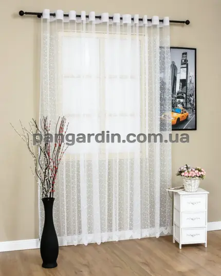 Тюль распродажа остатков - отрез 3,50 метра