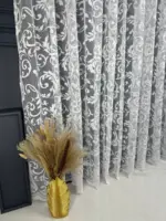 жакардова тюль з вензелем Mariano текстура тканини