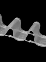 Тесьма для штор «Волна» на трубу или крючки 10 см - сборка 1:2 — изображение 3