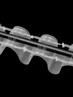 Тесьма для штор «Волна» на трубу или крючки 10 см - сборка 1:2 — изображение 2