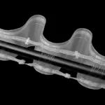 Тесьма для штор «Волна» на трубу или крючки 10 см - сборка 1:2