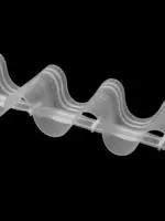 Шторная лента «Волна» 10 см - сборка 1:1,5