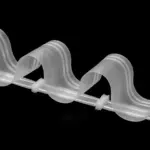 Шторная лента "Волна" 8 см - сборка 1:2