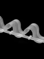 Шторная лента "Волна" 8 см - сборка 1:2