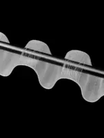 Шторная лента "эффект люверсов" на трубу 10 см