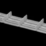 Тесьма шторная карандаш 6 см - сборка 1:1,5/50 м