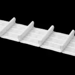 тесьма шторная карандаш 6,5 см сборка 1:1,8