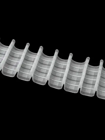 шторная тесьма карандаш 6,5 см сборка 1:2 пример