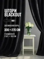 штори блекаут чорні щільні
