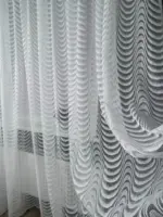 тюль волна структура ткани крупным планом