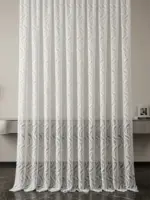 Тюль для гостиной и спальни "Davos" белая