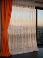 Тюль для гостиной и спальни "Krapelki" белая — изображение 3