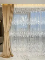 Тюль для гостиной и спальни "Krapelki" белая