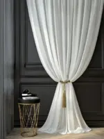 Тюль креп - сатиновый шелк "Luigi" белый