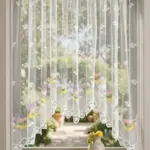 тюль арка фрукты на кухню