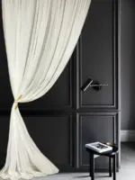 Тюль креп - сатиновый шелк "Luigi" экрю — изображение 3