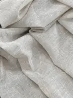 Тюль лен для спальни и зала "Ariela premium" бежевый меланж — изображение 2