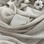 Тюль лен для спальни и зала "Ariela premium" бежевый меланж