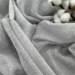 Тюль лен для спальни и зала "Ariela premium" серый