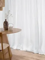 Тюль полированный лен "line lux"