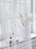 белая тюль сетка Viva для спальни