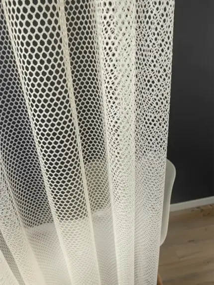 тюль сетка Viva крем для окон спальни и зала