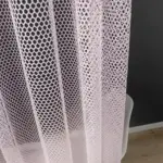 тюль сетка Viva розовая для окон спальни и зала