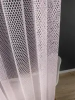 тюль сетка Viva розовая для окон спальни и зала