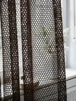 тюль сетка венге для окон спальни