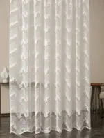 Тюль для спальни и гостиной "Sigma" белый — изображение 2