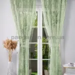 Тюль жакард мармур Marble оливково-зелений купити в інтернет-магазині