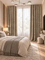 Бархатные шторы Pearl Luxe – Beige Melange - Зображення 3